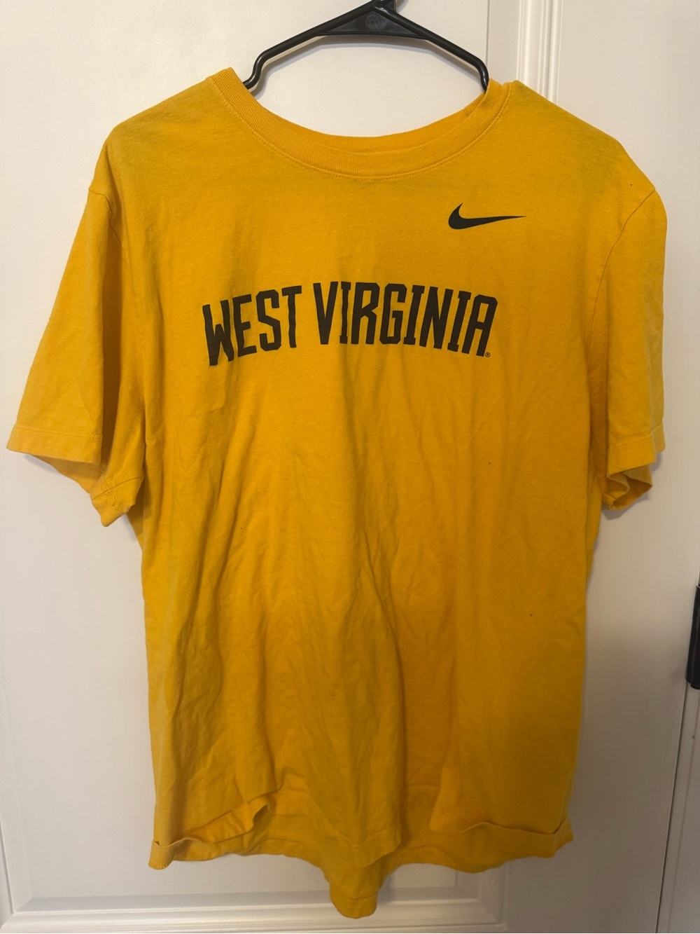 Nike Yellow West Virginia Short Sleeve Tee